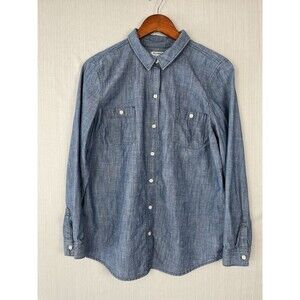 Old Navy Chambray Button Down 100% Cotton Classic Capsule Piece - Large